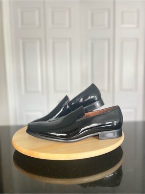 Florsheim Black Patent Leather Slip-On Loafers